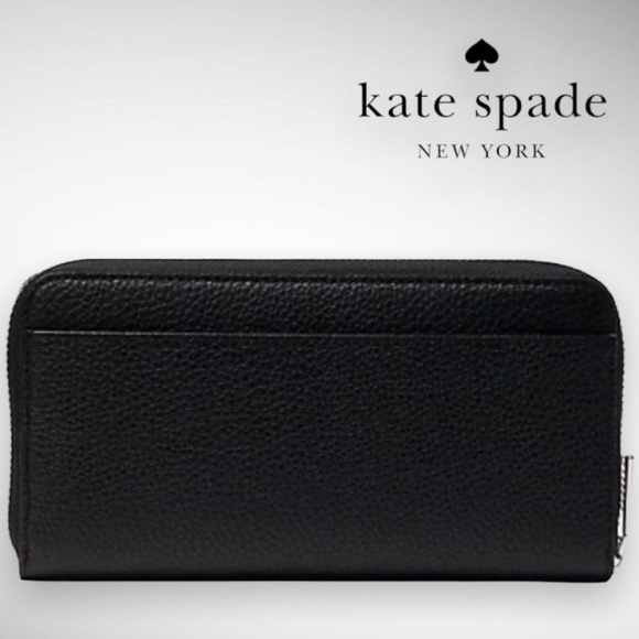 ♠️Kate Spade Glitter Continental Pebbled Leather Wallet- NWT♠️ - Picture 4 of 6